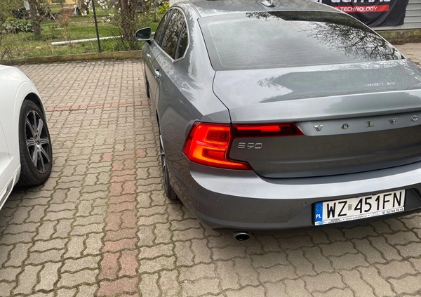 Volvo S90 cena 108000 przebieg: 92000, rok produkcji 2018 z Warszawa małe 326